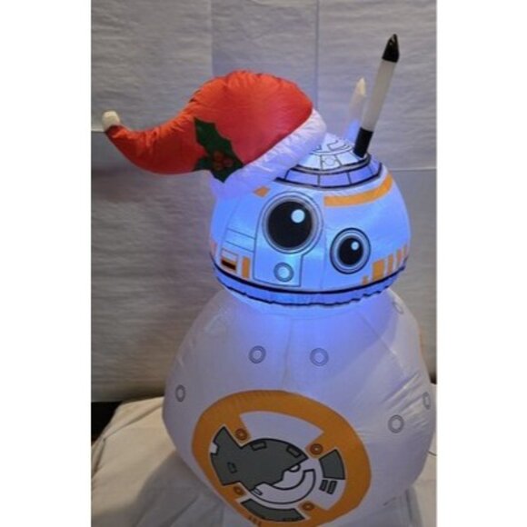 Gemmy Airblown Inflatable -BB-8 w/Santa Hat Star Wars 2016 - 3.5 ft Tal - Picture 5 of 5